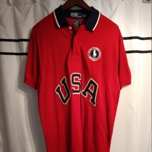 Classic Ralph Lauren USA S/S Mesh Polo Shirt (M)